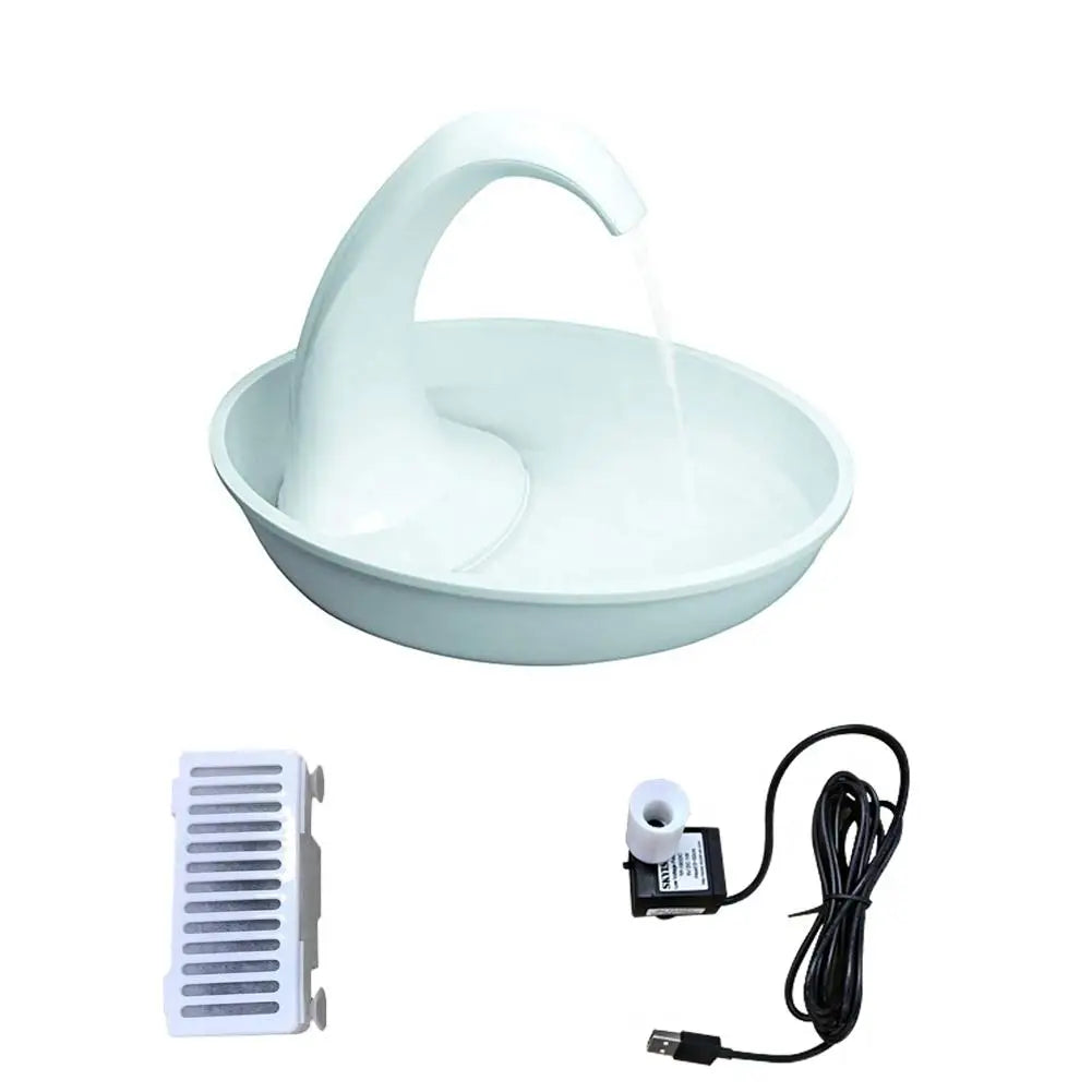 Swan Shaped Cat Water Fountain
