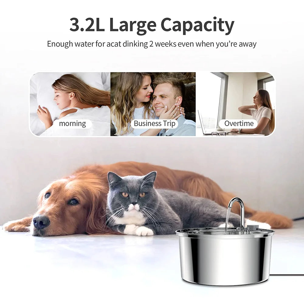 Stainless Steel Pet Water Feeder 